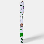 Farbenfrohe Blume, blauer Hintergrund, grün Case-Mate iPhone Hülle (Rückseite / Rechts)