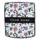 Farbenfrohe Blume, blauer Hintergrund, schwarz Rucksack (Abnehmbare Front)
