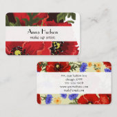 Farbenfrohe Blume, Blumenladen, Floristi, Blume Sh Visitenkarte (Vorne/Hinten)