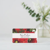 Farbenfrohe Blume, Blumenladen, Floristi, Blume Sh Visitenkarte (Stehend Vorderseite)