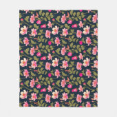 Farbenfrohe Blume-Blumenmuster 22-Fleece Blanket Fleecedecke (Vorderseite)