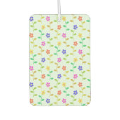 Farbenfrohe Blume, Blumenmuster, Grüne, Boho Autolufterfrischer (Vorderseite)