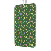Farbenfrohe Blume, Blumenmuster, Grüne, Boho Autolufterfrischer (Links)