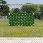 Farbenfrohe Blume, Blumenmuster, Grüne, Boho Banner (Insitu)