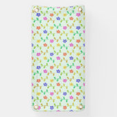 Farbenfrohe Blume, Blumenmuster, Grüne, Boho Banner (Vertikal)