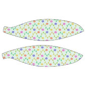 Farbenfrohe Blume, Blumenmuster, Grüne, Boho Basketball (Panele)