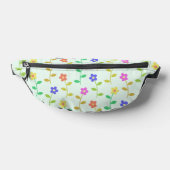 Farbenfrohe Blume, Blumenmuster, Grüne, Boho Bauchtasche (Ablage )