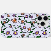 Farbenfrohe Blume, Blumenmuster, Grüne, Boho Case-Mate iPhone Hülle (Rückseite (Horizontal))