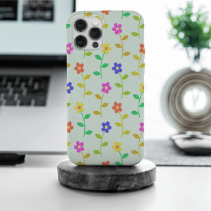 Farbenfrohe Blume, Blumenmuster, Grüne, Boho Case-Mate iPhone Hülle