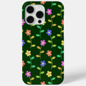 Farbenfrohe Blume, Blumenmuster, Grüne, Boho Case-Mate iPhone Hülle (Rückseite)