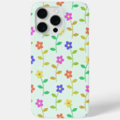 Farbenfrohe Blume, Blumenmuster, Grüne, Boho Case-Mate iPhone Hülle (Rückseite)
