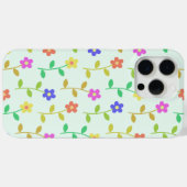 Farbenfrohe Blume, Blumenmuster, Grüne, Boho Case-Mate iPhone Hülle (Rückseite (Horizontal))