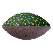 Farbenfrohe Blume, Blumenmuster, Grüne, Boho Football (Gedreht 270)