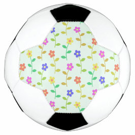 Farbenfrohe Blume, Blumenmuster, Grüne, Boho Fußball