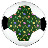 Farbenfrohe Blume, Blumenmuster, Grüne, Boho Fußball (Gedreht)