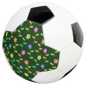 Farbenfrohe Blume, Blumenmuster, Grüne, Boho Fußball (Dreiviertel)