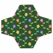 Farbenfrohe Blume, Blumenmuster, Grüne, Boho Fußball (Flach)