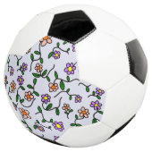 Farbenfrohe Blume, Blumenmuster, Grüne, Boho Fußball (Dreiviertel)