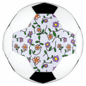 Farbenfrohe Blume, Blumenmuster, Grüne, Boho Fußball (Vorderseite)