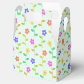 Farbenfrohe Blume, Blumenmuster, Grüne, Boho Geschenkschachtel (Geöffnet)