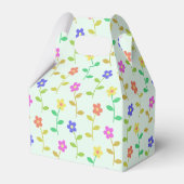 Farbenfrohe Blume, Blumenmuster, Grüne, Boho Geschenkschachtel (Vorderseite)