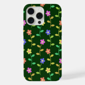 Farbenfrohe Blume, Blumenmuster, Grüne, Boho iPhone Hülle (Rückseite)