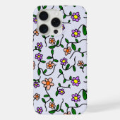 Farbenfrohe Blume, Blumenmuster, Grüne, Boho iPhone Hülle (Rückseite)
