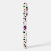 Farbenfrohe Blume, Blumenmuster, Grüne, Boho iPhone Hülle (Rechte Seite)