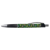 Farbenfrohe Blume, Blumenmuster, Grüne, Boho Kugelschreiber (Oberseite)