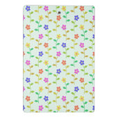 Farbenfrohe Blume, Blumenmuster, Grüne, Boho Mini Klemmbrett (Rückseite)