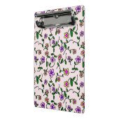 Farbenfrohe Blume, Blumenmuster, Grüne, Boho Mini Klemmbrett (Gewinkelt2)