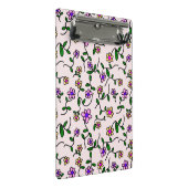Farbenfrohe Blume, Blumenmuster, Grüne, Boho Mini Klemmbrett (Schrägansicht)