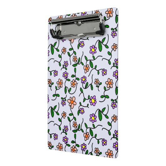 Farbenfrohe Blume, Blumenmuster, Grüne, Boho Mini Klemmbrett (Gewinkelt2)