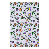 Farbenfrohe Blume, Blumenmuster, Grüne, Boho Mini Klemmbrett (Rückseite)