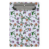 Farbenfrohe Blume, Blumenmuster, Grüne, Boho Mini Klemmbrett (Vorderseite)