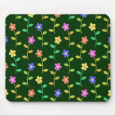 Farbenfrohe Blume, Blumenmuster, Grüne, Boho Mousepad (Vorne)