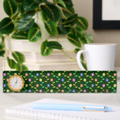 Farbenfrohe Blume, Blumenmuster, Grüne, Boho Namensplakette