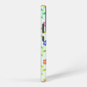 Farbenfrohe Blume, Blumenmuster, Grüne, Boho Samsung Galaxy Hülle (Rechte Seite)
