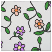 Farbenfrohe Blume, Blumenmuster, Grüne, Boho Stoff (Muster)