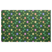 Farbenfrohe Blume, Blumenmuster, Grüne, Boho Stoff (Fat Quarter (45,7 x 55,9 cm))