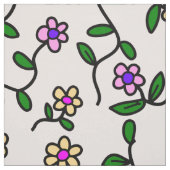 Farbenfrohe Blume, Blumenmuster, Grüne, Boho Stoff (Muster)