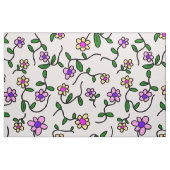 Farbenfrohe Blume, Blumenmuster, Grüne, Boho Stoff (Fat Quarter (45,7 x 55,9 cm))