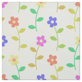 Farbenfrohe Blume, Blumenmuster, Grüne, Boho Stoff (Muster)