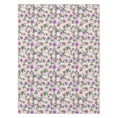 Farbenfrohe Blume, Blumenmuster, Grüne, Boho Tischdecke (Vorderseite)