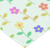Farbenfrohe Blume, Blumenmuster, Grüne, Boho Tischdecke (Schrägansicht)