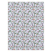 Farbenfrohe Blume, Blumenmuster, Grüne, Boho Tischdecke (Vorderseite)