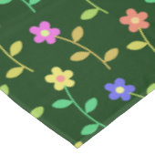 Farbenfrohe Blume, Blumenmuster, Grüne, Boho Tischdecke (Schrägansicht)