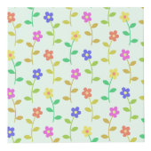 Farbenfrohe Blume, Blumenmuster, Grüne, Boho Würfel (Rechts)