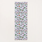Farbenfrohe Blume, Blumenmuster, Grüne, Boho Yogamatte (Rückseite)