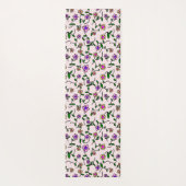 Farbenfrohe Blume, Blumenmuster, Grüne, Boho Yogamatte (Rückseite)